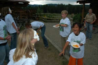 Cheeto contest at Vista Verde Ranch Cheeto contest at Vista Verde Ranch