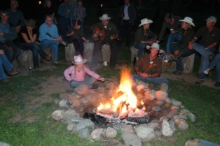 Cowboy campfire at Vista Verde Ranch Cowboy campfire at Vista Verde Ranch