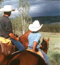 Little boy at Vista Verde steak ride Little boy at Vista Verde steak ride