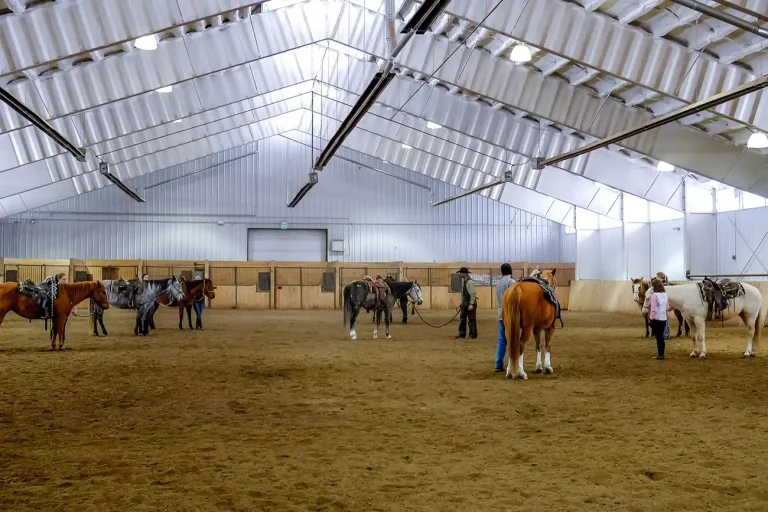 Indoor Horse Arena Horse Vacation Vista Verde Ranch Colorado