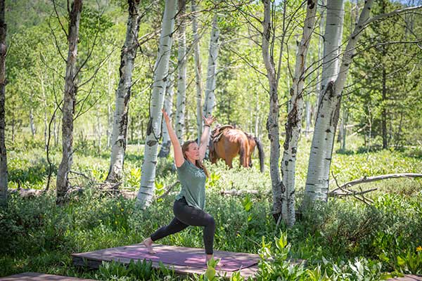 Summer Vacation Ranch Colorado Vista Verde Yoga Relax