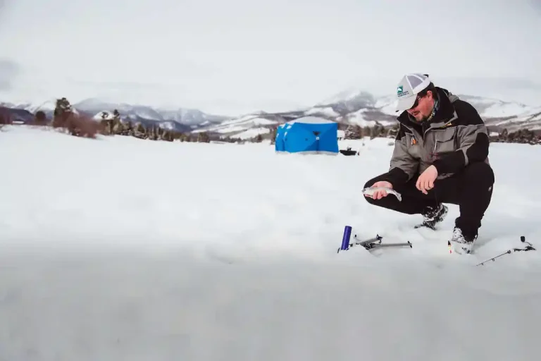Ice Fishing at Luxury Winter Resort Ranch Vista Verde