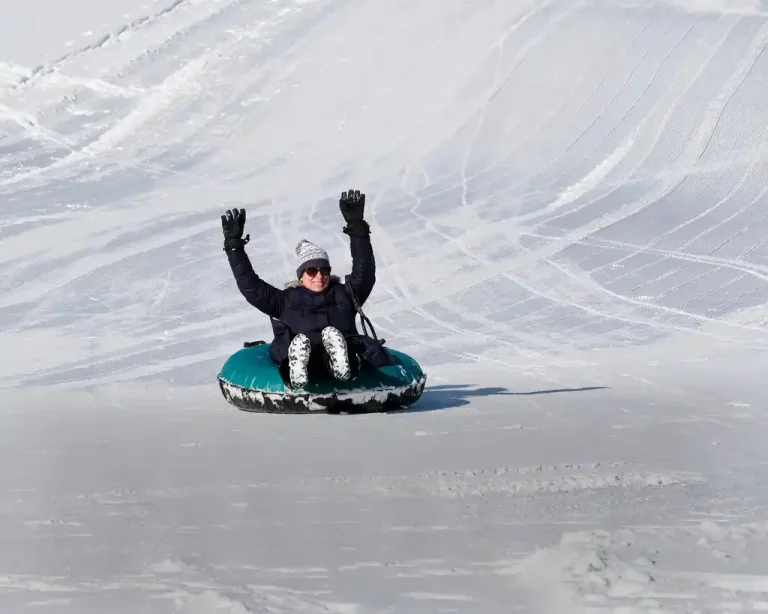 Snow Tubing in Colorado Vista Verde Ranch Winter Family Vacation