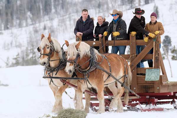 Winter Fun at a Colorado Dude Ranch Sleigh Rides Vista Verde Christmas