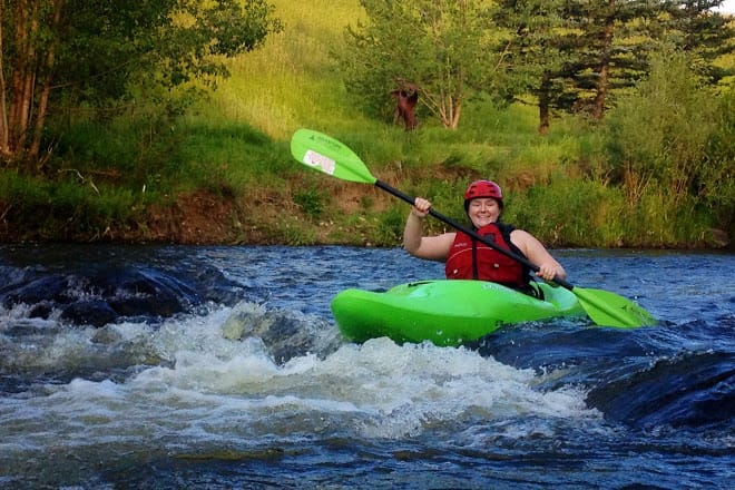 kayaking on the Yampa River as part of your Vista Verde Ranch vacation