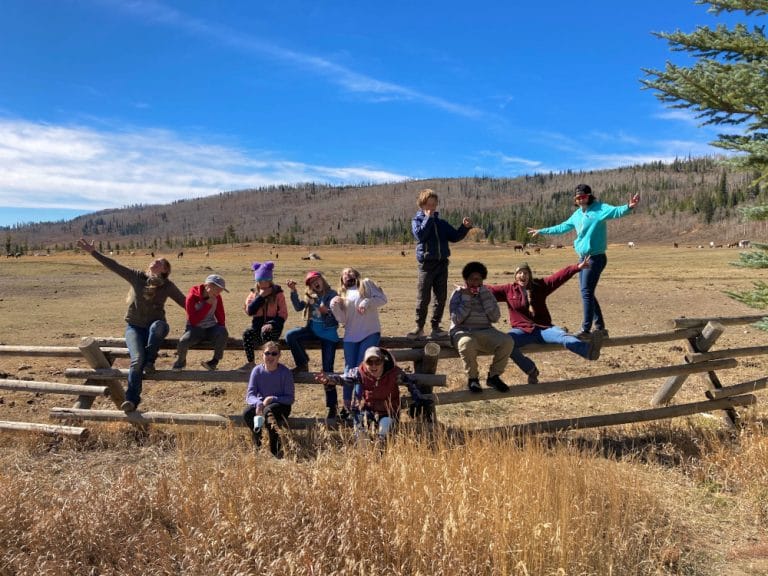 kids from the boys and girls club spending the day at vista verde ranch