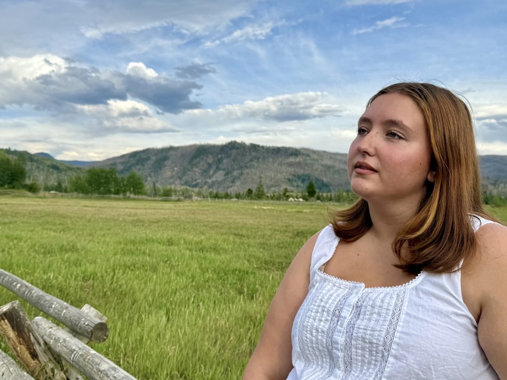 woman at a dude ranch