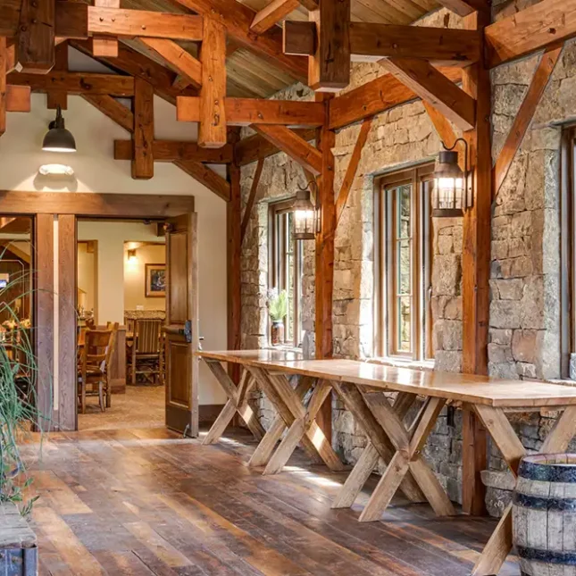 Great Room hallway at Vista Verde Ranch, Colorado Vacation