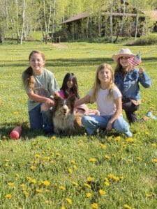 kids smiling on the ranch