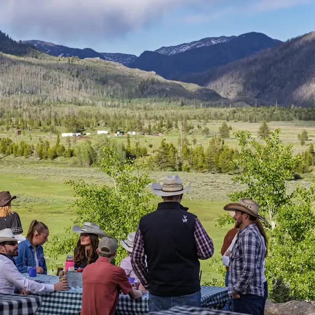 Vista Verde Ranch Colorado Luxury Resort Ranch Dining Cookouts Steak Ride Horseback